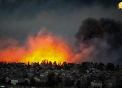 آتش سوزی گسترده در استان کلرادوی آمریکا